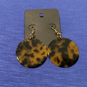 Acrylic Leopard Dangle Earrings